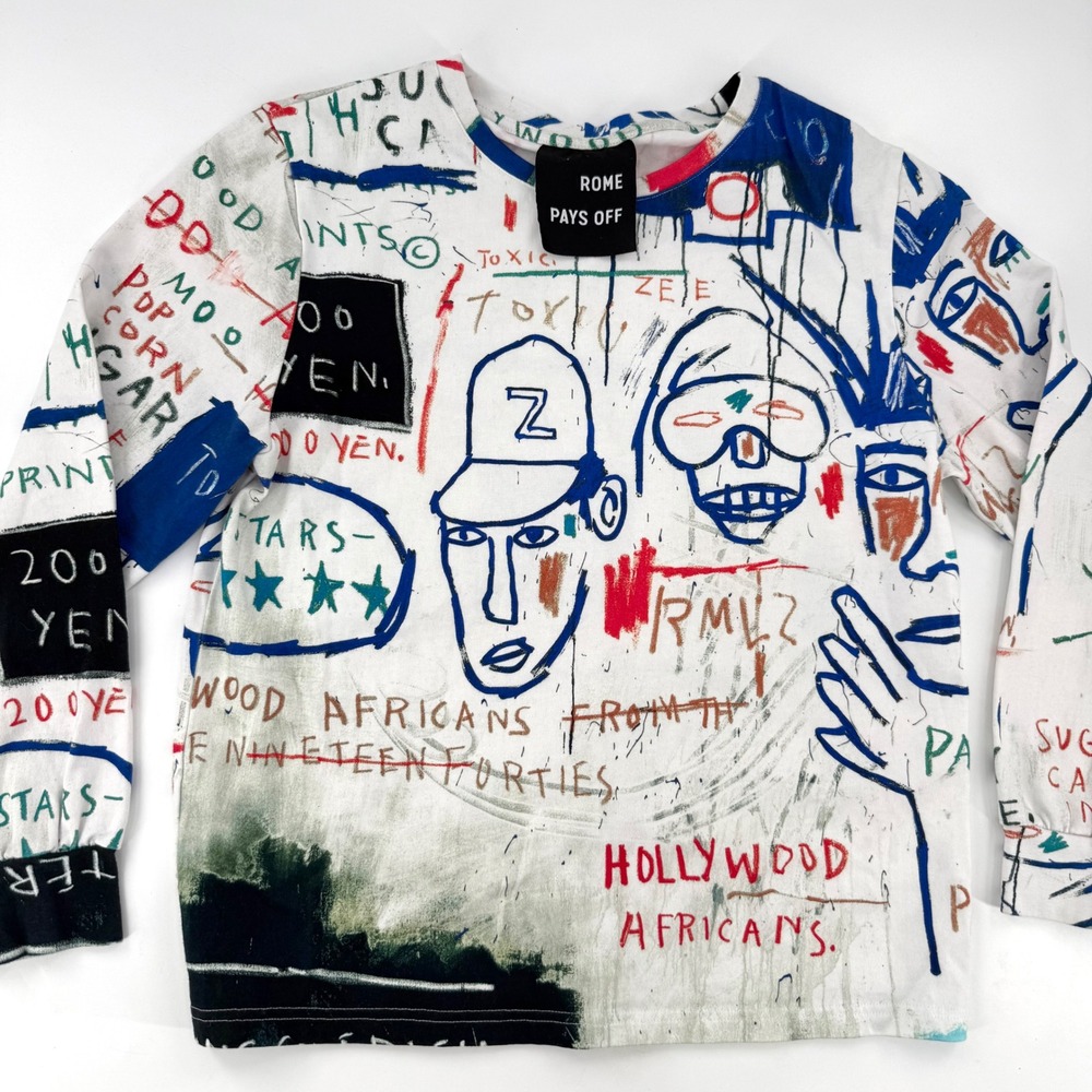 Rome Pays Off Jean Michel Basquiat Hollywood Africans Shirt S Art Tee